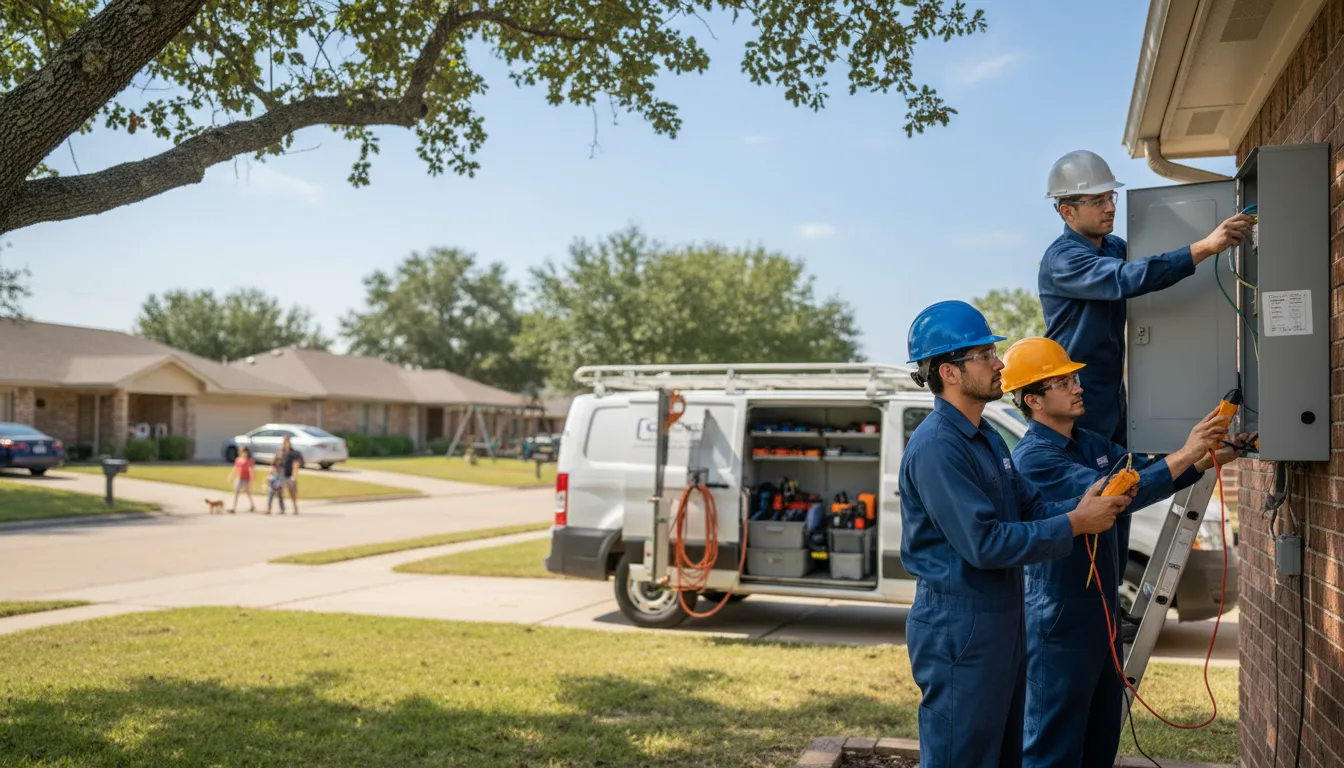 Certified electrician providing emergency electrical services in Polk, MO